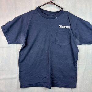 Vintage USPS T-Shirt Men's Medium Blue Front Pocket Crew Neck Short Sleeve